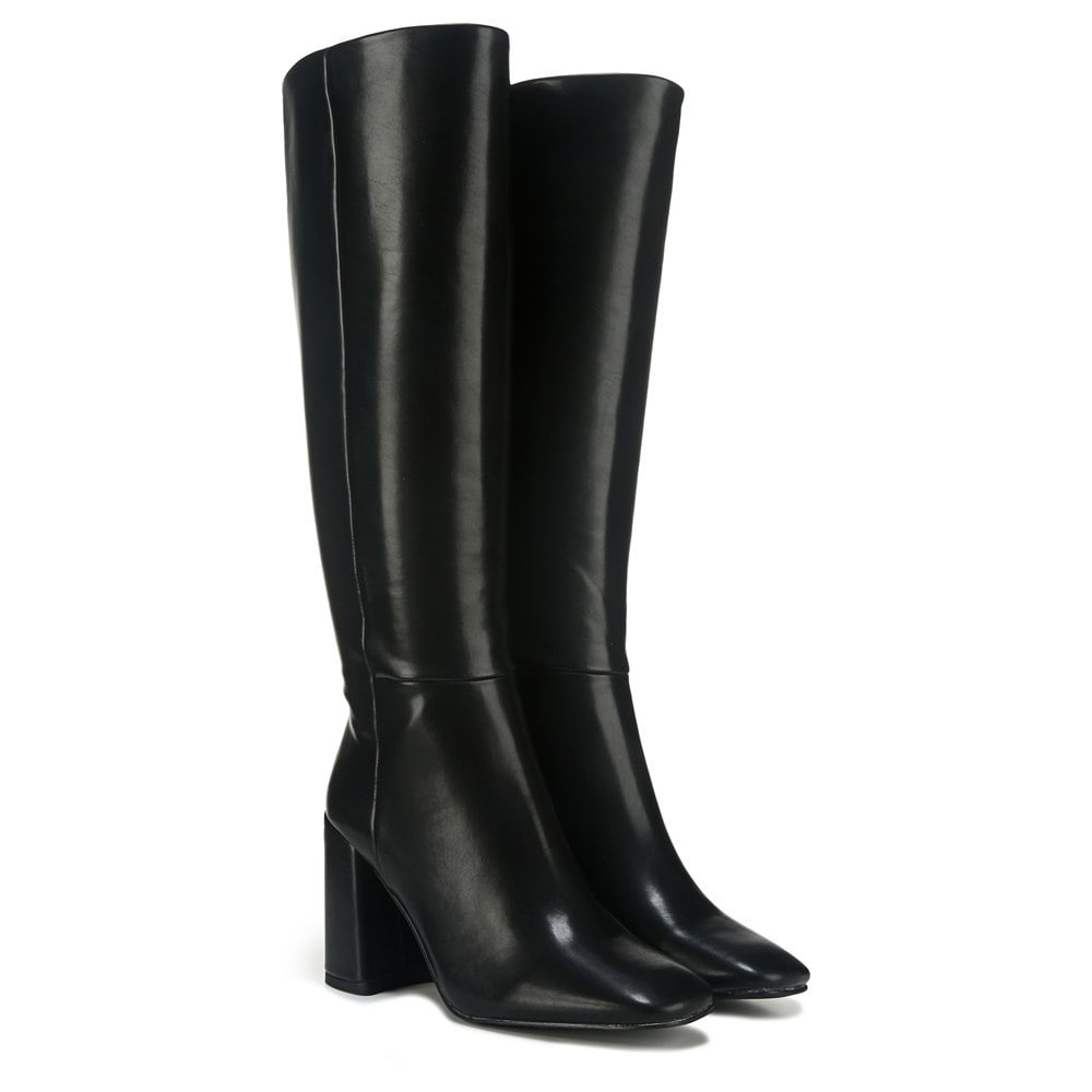 Madden Girl Black Heeled Knee High Boots (Size 6) - Picture 8 of 8